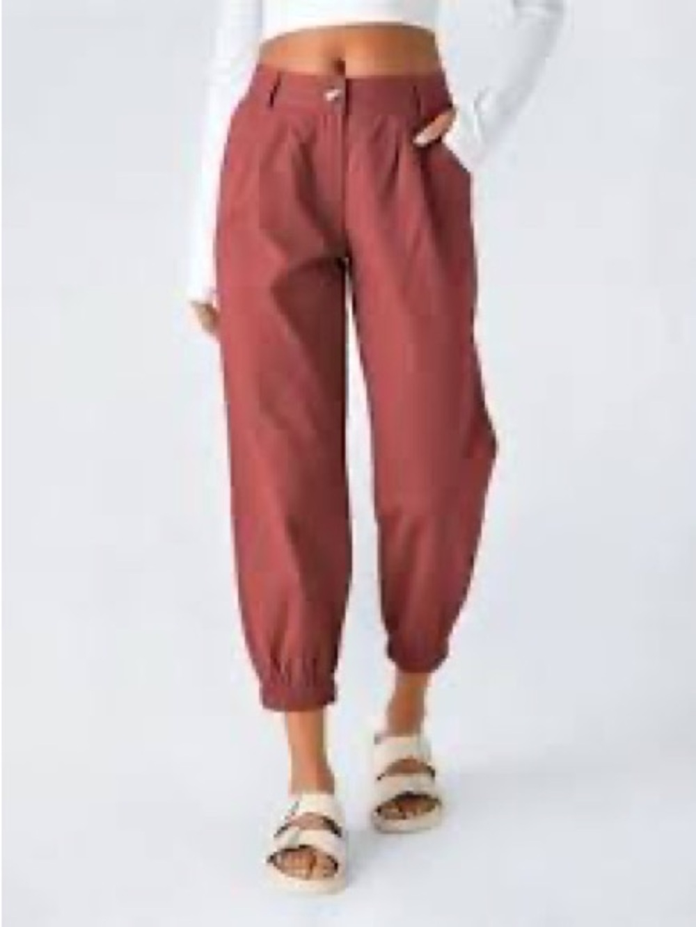 Halara Rust High-Rise Jogger Pants